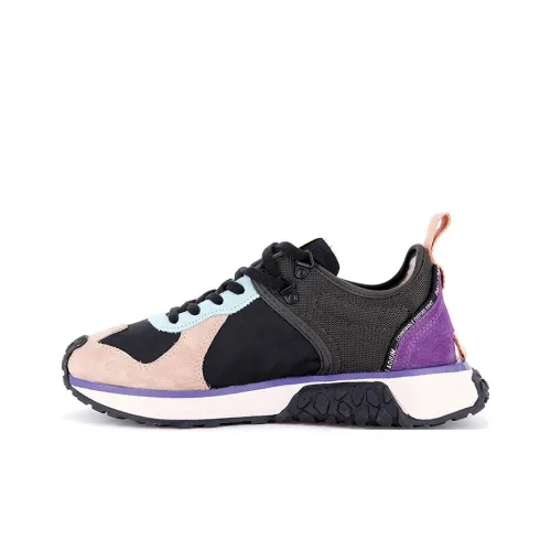 Палладий Troop Runner Low Топ Повседневная обувь Унисекс Черный Розовый