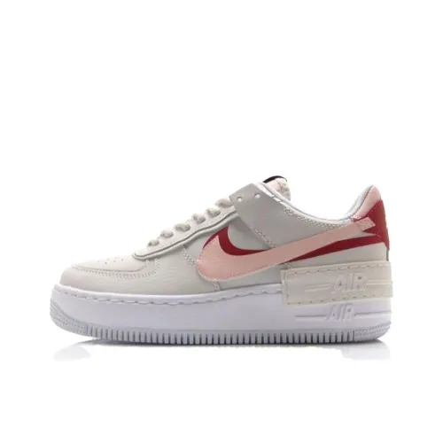 Nike Air Force 1 Shadow Force 1 Anti-Slip Lightweight Low Top Скейтбординг Кроссовки Женские Красный Розовый