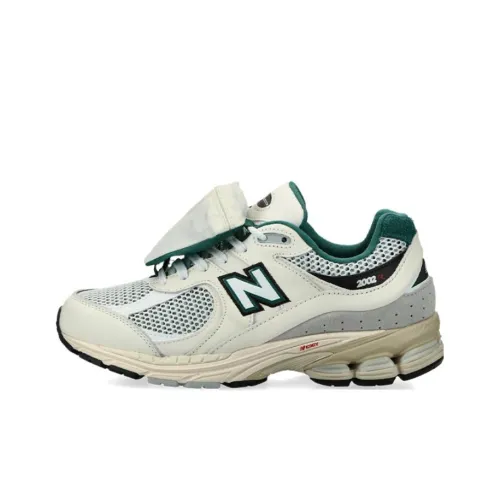 New Balance NB 2002R Low Топ Повседневные Беговые Кроссовки Унисекс Бежевый Зеленый