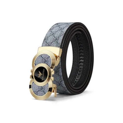 WilliamPOLO ПВХ Кожаные ремни Мужской 3,5 см Ширина