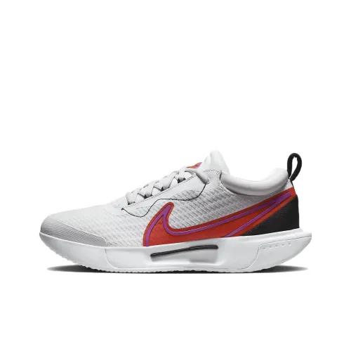 Nike Court Zoom Pro Устойчивые к истиранию Низкие Кроссовки для тенниса Белый Красный