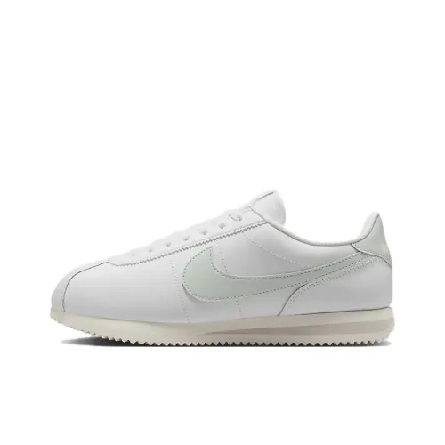 Nike Cortez Устойчивый к истиранию Низкий Топ Повседневные Городские Кроссовки для Коммутирования и Бега Женские Белые