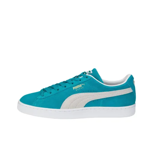 PUMA Suede Series Low Топ Скейтборд Кроссовки Унисекс Синий Белый