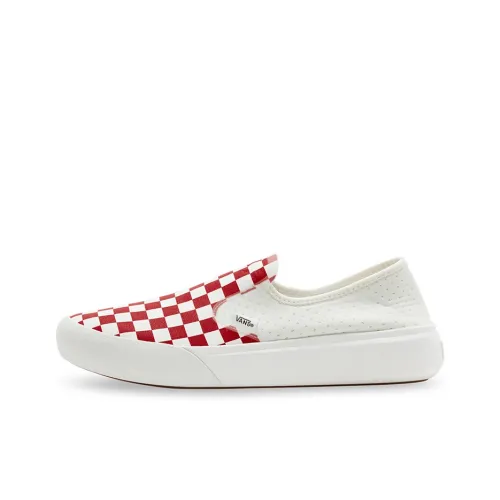 VANS Slip On Series Low Skateboard Shoes Унисекс Красный Белый