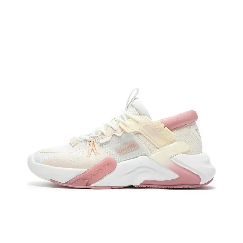 361° Безбрежный Низкий Топ Casual Женский Белый Розовый