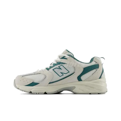 New Balance NB 530 Low Топ Повседневные Беговые Кроссовки Унисекс Белый Серый Зеленый
