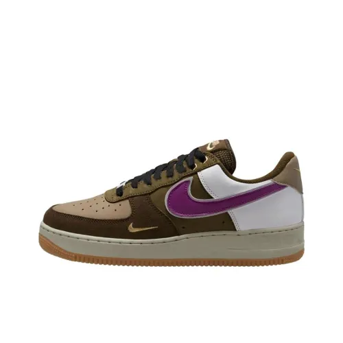 Nike Air Force 1 Slip Resistant Lightweight And Breathable Скейтборд Кроссовки Low Top Унисекс Khaki Multicolor