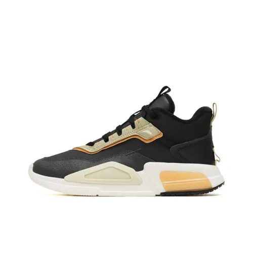 ANTA Rubik's Cube 4 Теплоизоляционный Износостойкий MID Топ Спортивная Повседневная Обувь Черный Желтый