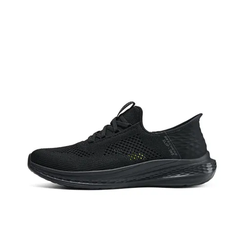 Skechers Slip Ins Casual Low Top Pure Black Men's