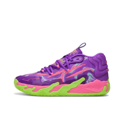 PUMA MB.03 Баскетбольные кроссовки MID Топ Фиолетовый Унисекс