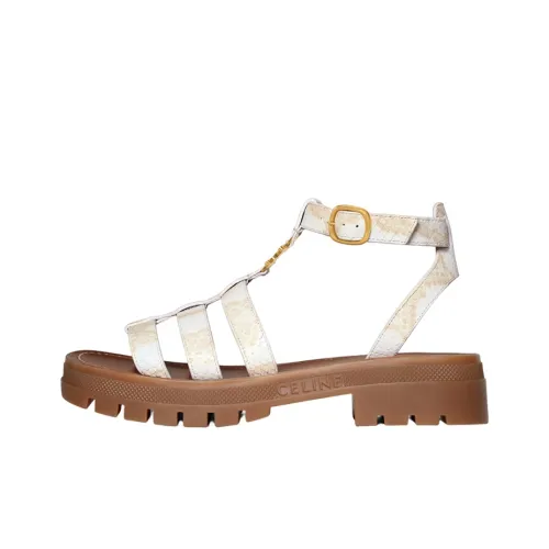 CELINE Triomphe Римские Сандалии Женские Белые