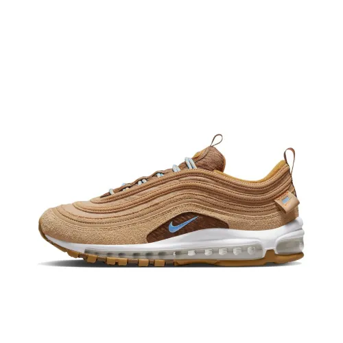 Nike Air Max 97 Low Топ Casual Мужской Коричневый Желтый