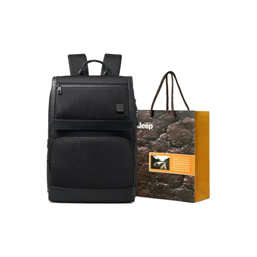 JEEP Микрофибра Синтетическая Кожа Путешественная Сумка Рюкзак Мужской Черный