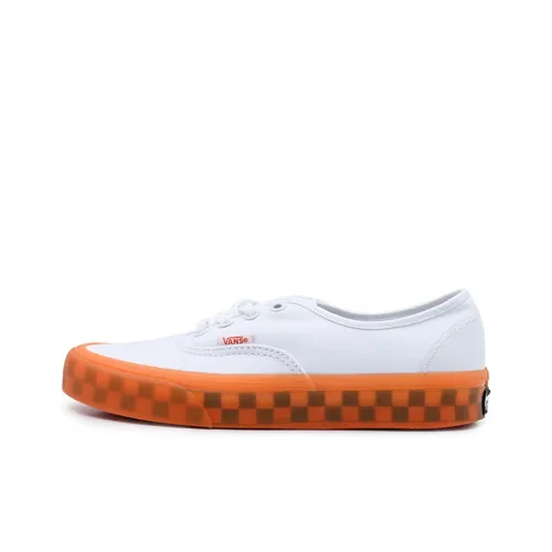 VANS Authentic Low Top Скейтборд Кроссовки Унисекс Белый Оранжевый