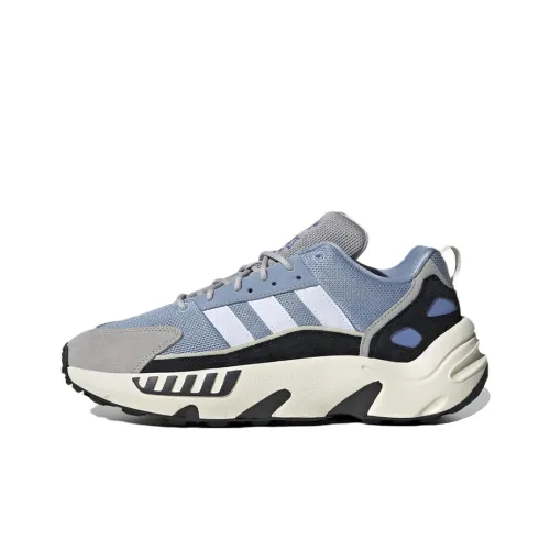 Adidas Originals ZX 22 Boost Шокабсорберы Устойчивые к истиранию Низкий Топ Беговые кроссовки Унисекс Синий