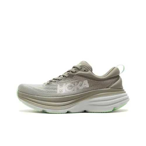 HOKA ONE ONE Bondi 8 Беговые кроссовки Низкий Топ Оливковый Туманный/Ртуть Мужской