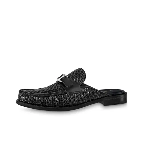 LOUIS VUITTON MAJOR Домашние тапочки Мужские Черные