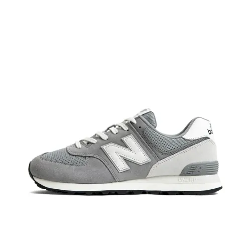 New Balance NB 574 Устойчивый к истиранию Низкий Топ Резина Повседневная Обувь для Городского Коммуникативного Бега Унисекс Серый