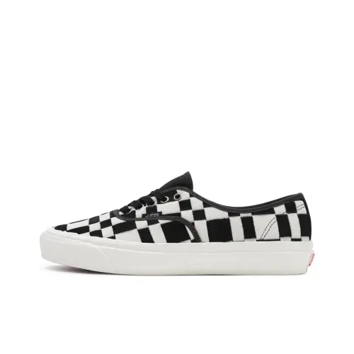 VANS Authentic 44 DX Ткани вязаные Check Low Топ Кроссовки для скейтбординга Унисекс Белый черный