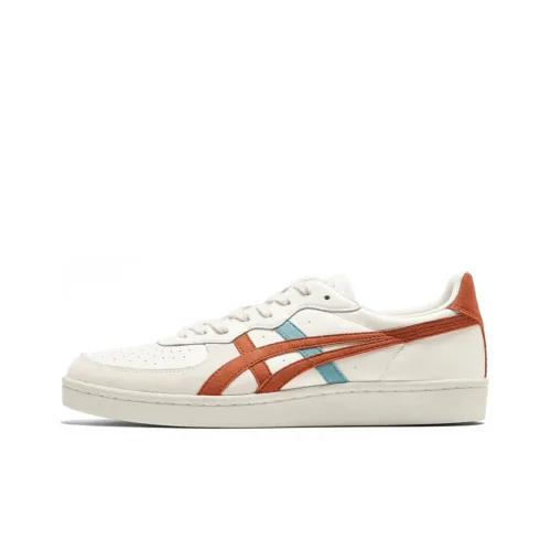 Onitsuka Tiger GSM Slip-resistant Abrasion-resistant Low-top Skateboard Shoes Unisex White Orange Blue На английском языке это будет Onitsuka Tiger GSM Противоскользящие Износостойкие Низкие Кроссовки для скейтбординга Унисекс Белый Оранжевый Синий