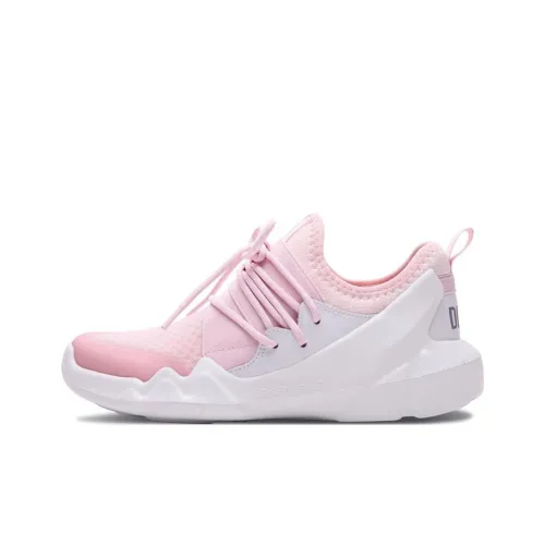 Skechers Dlt A Амортизация Устойчивый к истиранию Дышащие Низкие Кроссовки для бега Женские Светло-розовые