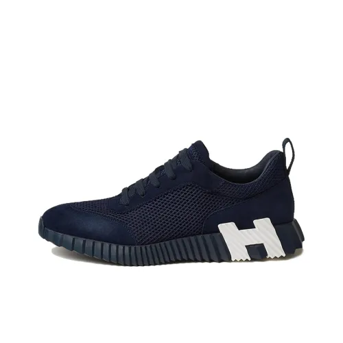 HERMES Bouncing Износостойкий Низкий Топ Спортивная Повседневная Обувь Мужская Морской Синий