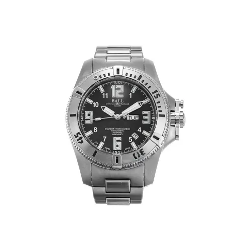 Шар Автоматический Механический Механизм Мужские Часы 42 мм Черный