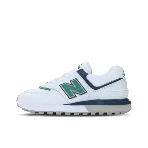 New Balance NB 574 Low Топ Марафон Беговые кроссовки Женские Белый Желтый Зеленый