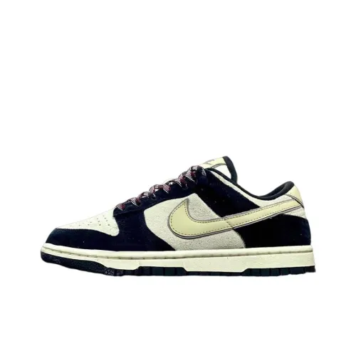 Nike Dunk Slip-Resistant Abrasion-Resistant Low Top Скейтборд Кроссовки Мужские Белый Темно-Синий