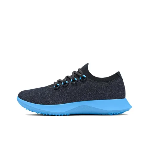 Allbirds Wool Dasher Slip-Resistant Abrasion-Resistant Low-Top Беговые кроссовки Мужские Темно-черный Синий