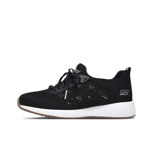 Skechers BOBS SQUAD Дышащий и Устойчивый Низкий Топ Повседневная Обувь Женская Черная