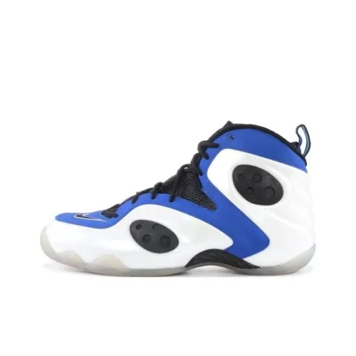 nike Zoom Rookie Амортизаторы Slip-resistant MID Топ Винтажные баскетбольные кроссовки Унисекс Синий