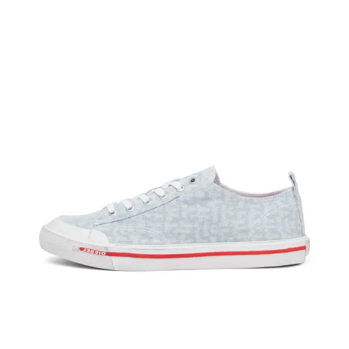 DIESEL S Athos Low-Top Canvas Shoes Light Blue Men's