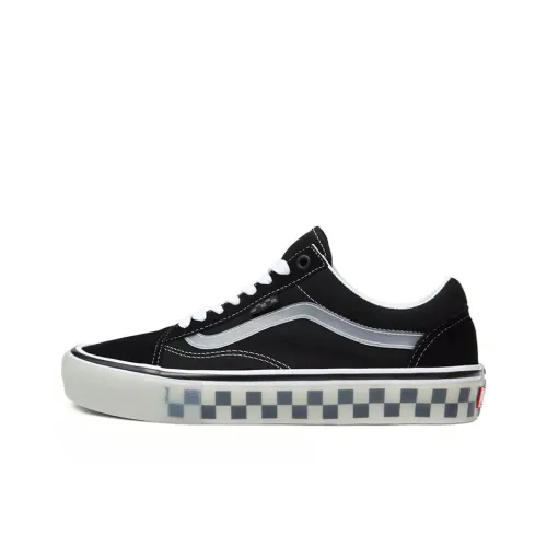 Vans Old Skool Collection Низкие Кроссовки для Скейтбординга Унисекс Черные Серые