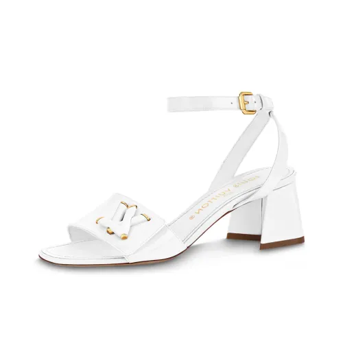 LOUIS VUITTON Shake One Ремешок Сандалии 5,5 см Женские Белые