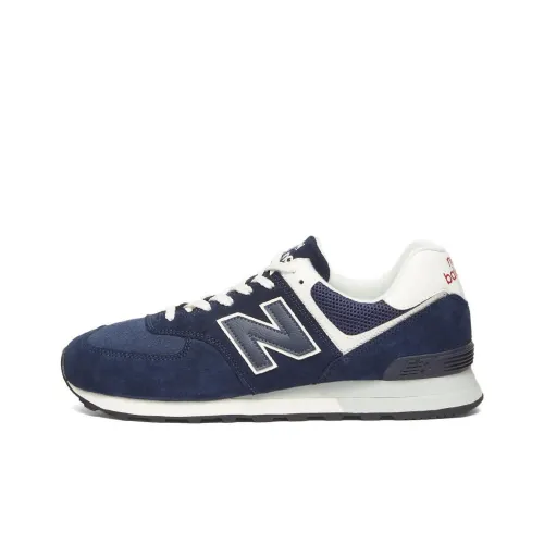 New Balance NB 574 Low Топ Беговые кроссовки Унисекс Синий Белый
