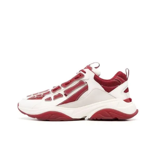 AMIRI Bone Runner Low Топ Спортивная Повседневная Обувь Мужская Белый Красный