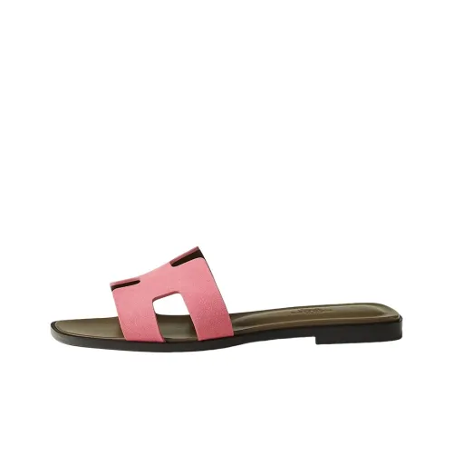 HERMES Oran Слипоны Женские Розовый