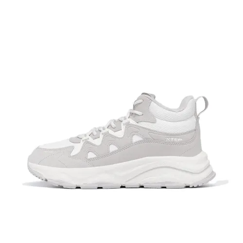 XTEP Red Cliff Хлопок Противоскользящий Устойчивый к истиранию Термический MID Топ Спортивная Повседневная Обувь Мужская Серый Белый