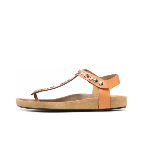 ISABEL MARANT Enavy Шлепанцы Коричневый Женские