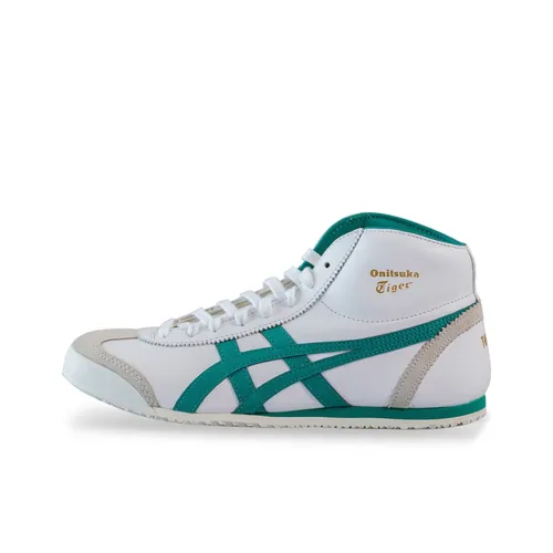 Onitsuka Tiger MEXICO 66 MID High Топ Скейтборд Кроссовки Унисекс Белый Зеленый