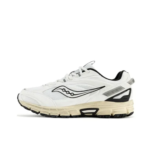 Saucony Cohesion 2K Амортизаторы Шок Резистентные к Износу Низкий Топ Повседневные Беговые Кроссовки Унисекс Белый