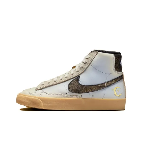 nike Blazer '77 'Familia' Slip-resistant Abrasion-resistant MID Топ Скейтборд Кроссовки Женские Белые Коричневые