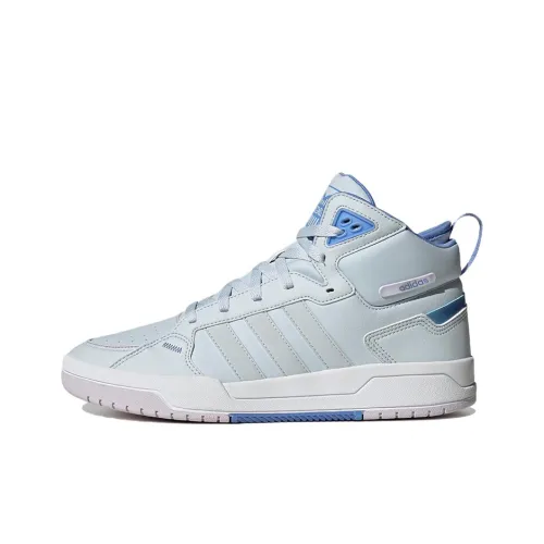 Adidas Neo 100DB Slip-Resistant Abrasion-Resistant Легкий MID Скейтборд Кроссовки Unisex Серый Синий