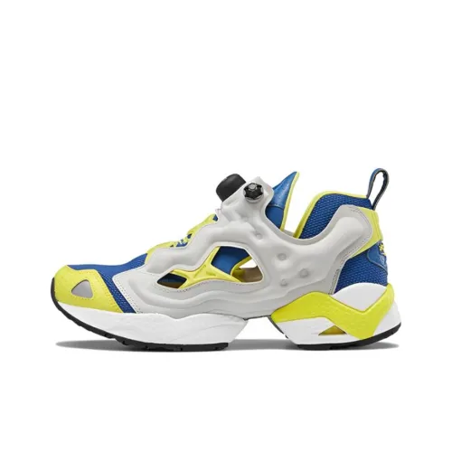 Reebok совместный Instapump Fury Low Топ Повседневные Беговые кроссовки Унисекс Синий Желтый Серый