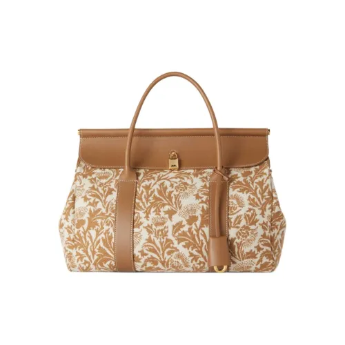 Loro Piana Shearling Bag Женская Chestnut Brown Beige