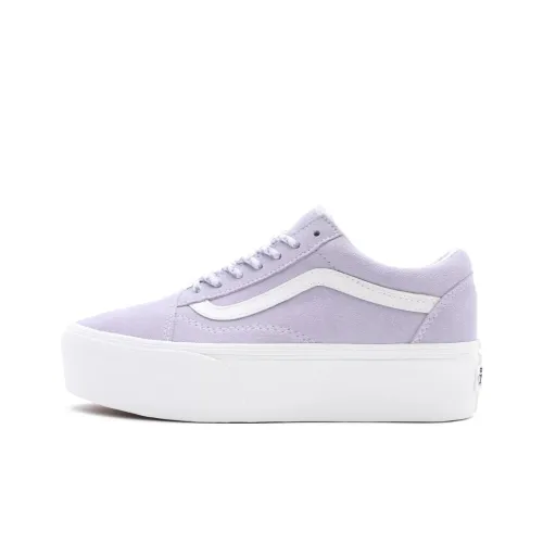 Vans Old Skool Collection Stackform Low Скейтборд Кроссовки Unisex Light Фиолетовый