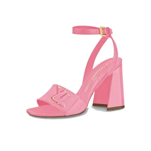 LOUIS VUITTON Shake One Strap Sandals 9,5cm Women's Pink