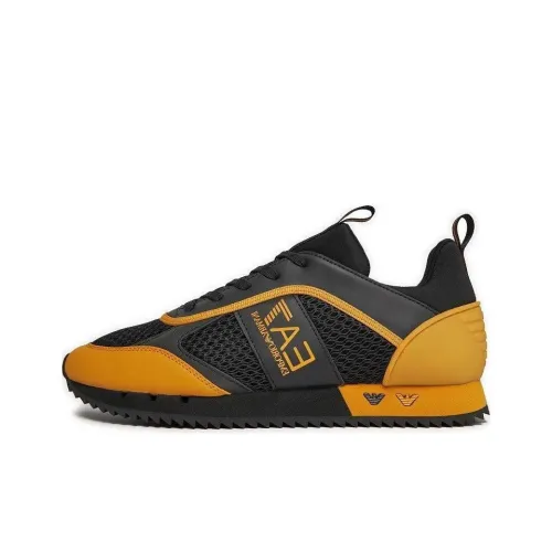 EMPORIO ARMANI EA7 Повседневный Низкий Топ Черный Желтый Мужской