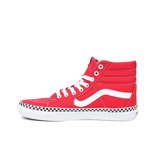 VANS SK8 High Топ Скейтборд Кроссовки Унисекс Красный Белый